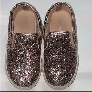 Carters Glittery Gold Sneakers, 8